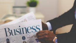 business section of paper