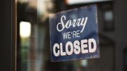 business closed sign